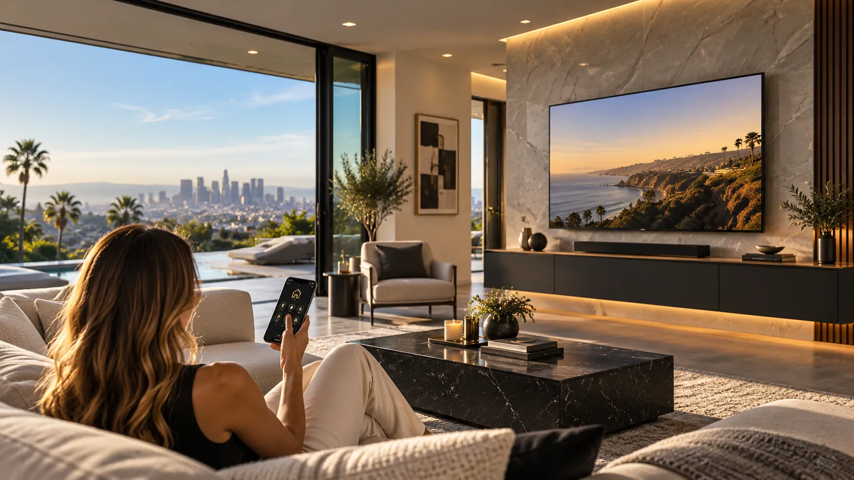 Luxury smart living room