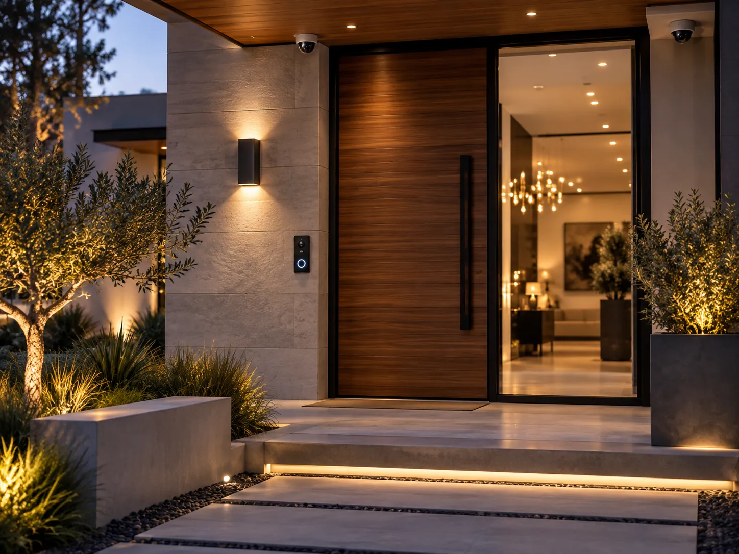 Smart commercial building entry